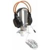 Canyon WH-200, 3v1, stojan pre herný headset + bungee stabilizátor kábla hernej myši + USB hub, biely (CND-GWH200PW)