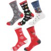 Vianočné bavlnené farebné ponožky 5 párov 37–43