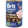 Konzerva pre psov Brit Premium by Nature Chicken with Hearts 400 g