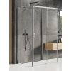 New Trendy Prime sprchovací kút 100x80 cm štvorcová chromová lesklé/priehľadné sklo K-0841