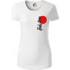 Judo Japan vlajka - Dámske tričko z organickej bavlny Origin (GOTS) - M ( Biela )