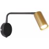 Candellux Tina nástenná lampa 1x15 W čierna-zlatá 21-76816