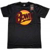 David Bowie Tričko Diamond Dogs Logo Unisex Black XL