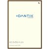 DANTIK rám na obraz 42x59,4 | ALU Hnědá umbra broušená (Plexi Čiré) (Vyrobené s láskou od nás)