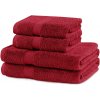 Súprava uterákov DecoKing Marina 2+2 ks červená