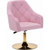 4Rico otočná stolička QS-BL14G ružová