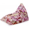 Sablio Sedací vak Ružové kvety: 150x80 cm