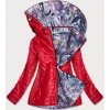 Červená dámska bunda s ozdobnou podšívkou (MM21) odstíny červené XXL (44)