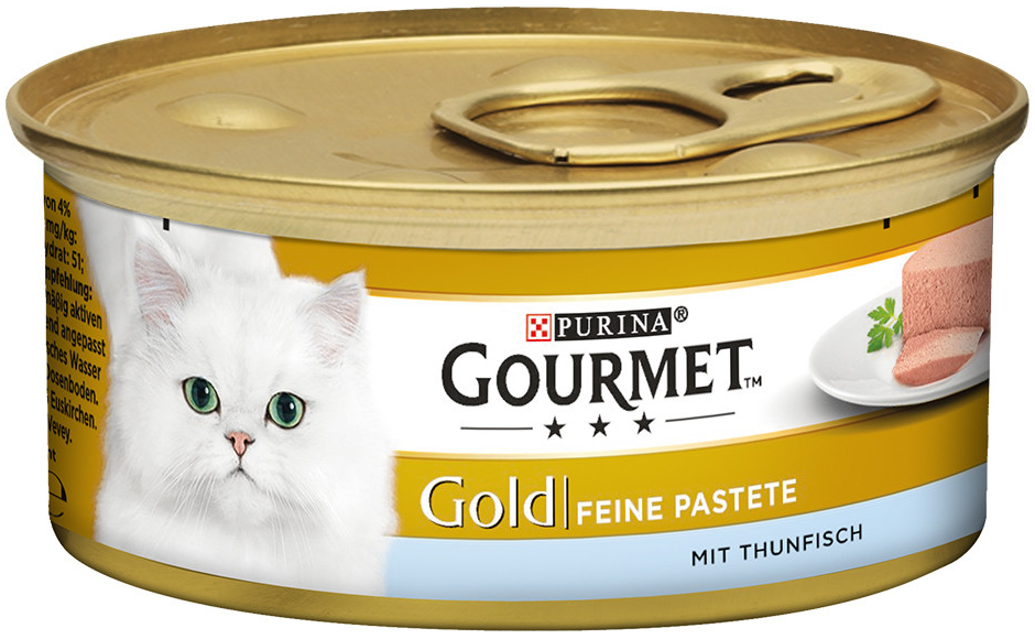 Gourmet Gold jemná paštéta mix hovädzie kuracie tuniak morčacie 48 x 85 g