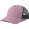 Atlantis Headwear Kšiltovka Rapper Cotton-S, 5 panelová, Trucker COT330260aro99-lilac/black UNI Lilac/černá