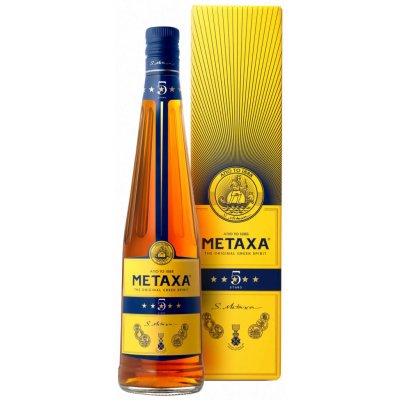 Metaxa 5* 38% 0,7 l (čistá fľaša)