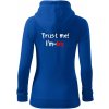 Trust me I´m an Ing. / Ver mi som Ing. - Mikina dámska trendy zipper s kapucňou - XL ( Kráľovská modrá )
