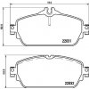 BREMBO Sada brzdových platničiek kotúčovej brzdy P 50 118