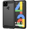Techsuit Carbon Silicone puzdro pre Google Pixel 4a 5G – čierne