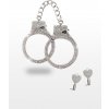Putá na ruky Taboom Diamond Wrist Cuffs strieborné, kovové putá s kamienkami