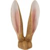Clayre & Eef Hnedá dekorácia zajačie uši - 22*16*34 cm