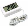 Digitálny senzor teploty s displejom rôzne typy - Biely + kábel