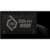 Cooler Master zdroj Elite NEX 600W 230V, 120mm, 80+ White, Mesh (opletené kabely)