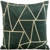 Takoy Zamatová Obliečka na vankúš BLINK 29 so zlatou geometrickou potlačou-HF-391084 | 45 x 45 cm