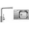 Blanco SET 05-B 25 DINAS XL 6 S COMPACT KARTÁČOVANÝ + MILA CHROM
