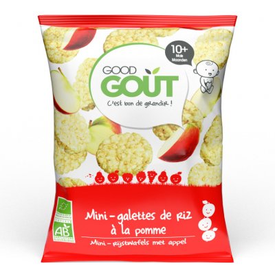 Good Gout BIO Mini ryžové koláčiky s jablkami 40g