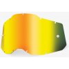 Sklo na okuliare 100 % Percento Racecraft 2 Accuri 2 Strata 2 farba zlaté zrkadlo