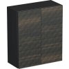 Závesná skrinka do kúpeľne Intedoor TRENTA čiernohnedá 50 x 58 x 23 cm TRE HZ 50 2D B LR29