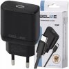 Nabíjačka Beline 1x USB-C 25W + kábel USB-C PD 3.0 GaN čierna