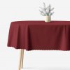 Goldea vianočný oválny teflónový obrus - bordó 140 x 180 cm