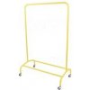 Štender/stojan na šaty EOS01B, výška 155 cm, šírka 100 cm, malé kovové kolieska, žltý