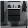 BATH DELUXE | Kúpeľňová skrinka s umývadlom LYKE 60 cm čierna | BT0138