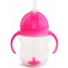 Munchkin Click Lock™ Tip & Sip hrnček s rúrkou so závažím Pink 6 m+ 207 ml