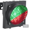 BranyPosuvne.sk Jednokomorový semafor, duálny zelená/červená, LED, 24V, polyamidové telo, IP65