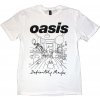 Oasis Tričko Definitely Maybe Line Drawing Unisex White L