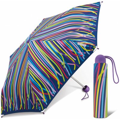 Ergobrella Funny stripe dievčenský skladací dáždnik vícebarevný