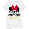 E plus M · tričko na spanie Minnie Mouse Disney motív There's only one Minnie Šedá