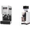 Gaggia New Classic E24, stainless steel + Eureka Mignon Zero, CR white