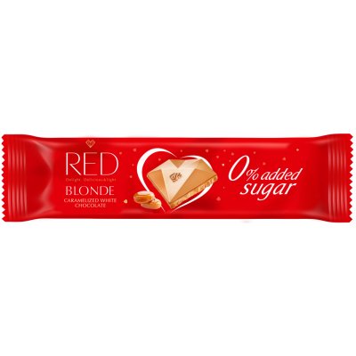 RED- biela mliečna čokoláda s karamelom 26g