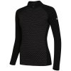Dámske funkčné tričko Zulu Merino 240 Zip Long Veľkosť: XL / Farba: čierna