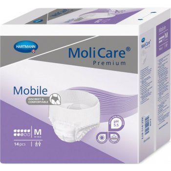 Molicare Premium Mobile fialové 8 kvapiek M 14 ks