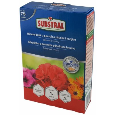 Substral Osmocote dlhodobé hnojivo pre balkónové kvety 750 g