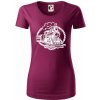 Lokomotíva lano - Dámske tričko z organickej bavlny Origin (GOTS) - XL ( Fuchsiová )
