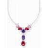 THOMAS SABO náhrdelník Y-shape with pink, red and violet zirconia KE2195-477-7-L45V