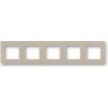 ABB, s.r.o. Levit - 3901H-A05050 18 - Rámček päťnásobný - macchiato/biela
