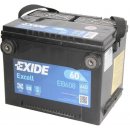 Exide Excell 12V 60Ah 640A EB608