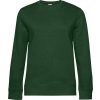 B&C | QUEEN Crew Neck, Dámska mikina, zelená bottle, XS