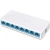 MERCUSYS MS108, 8-port 10/100M mini Desktop Switch, 8 10/100M RJ45 ports, Plastic case