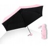 Mini dáždnik #cool_items manuálny skladací dáždnik s obalom ružový