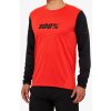 Dres 100% RIDECAMP Long Sleeve Jersey Red/Black Veľkosť: M