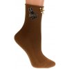 Ponožky DINA Hnedé